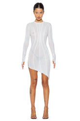 Asymmetric Long Sleeve Mini Dress - ONFEMME By Lindsey's Kloset