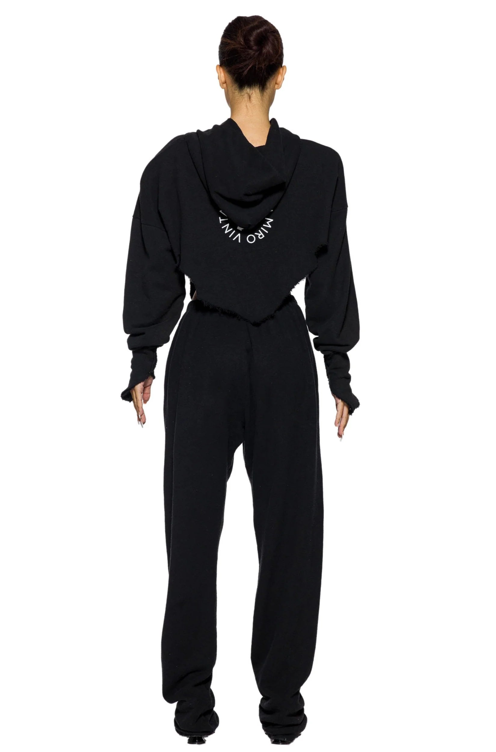 Safety Pin Sweatpants in Black Terry - ONFEMME By Lindsey's Kloset