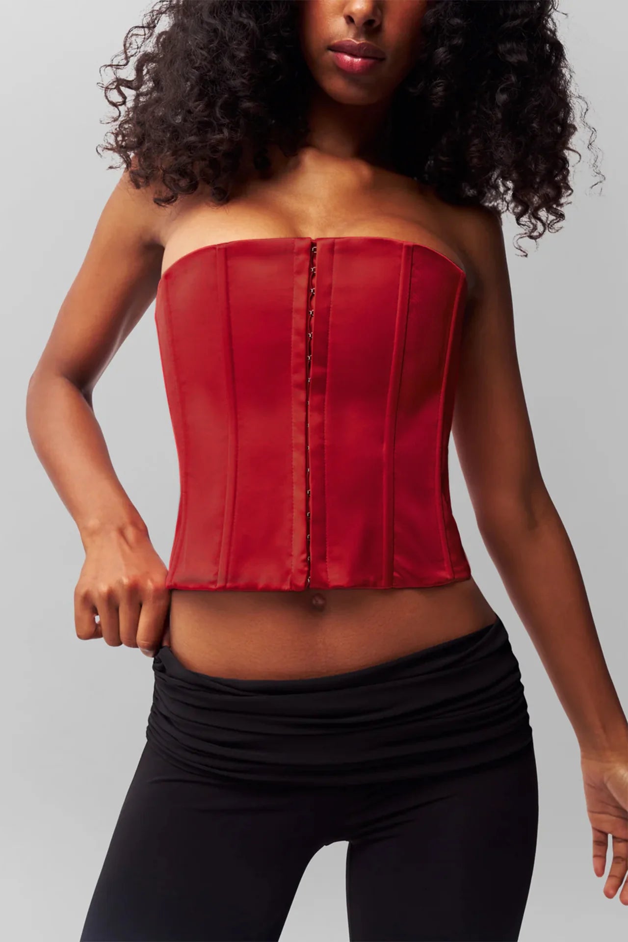 Satin Corset - ONFEMME By Lindsey's Kloset