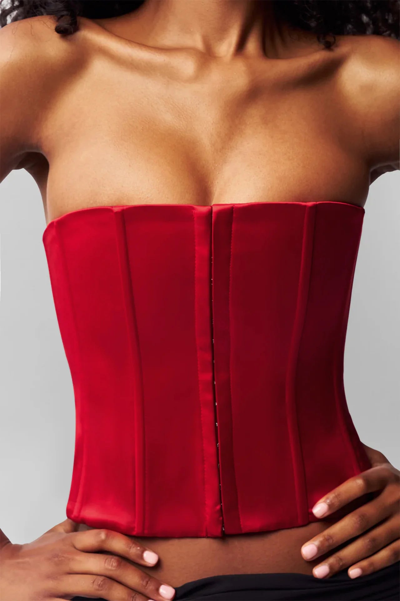 Satin Corset - ONFEMME By Lindsey's Kloset