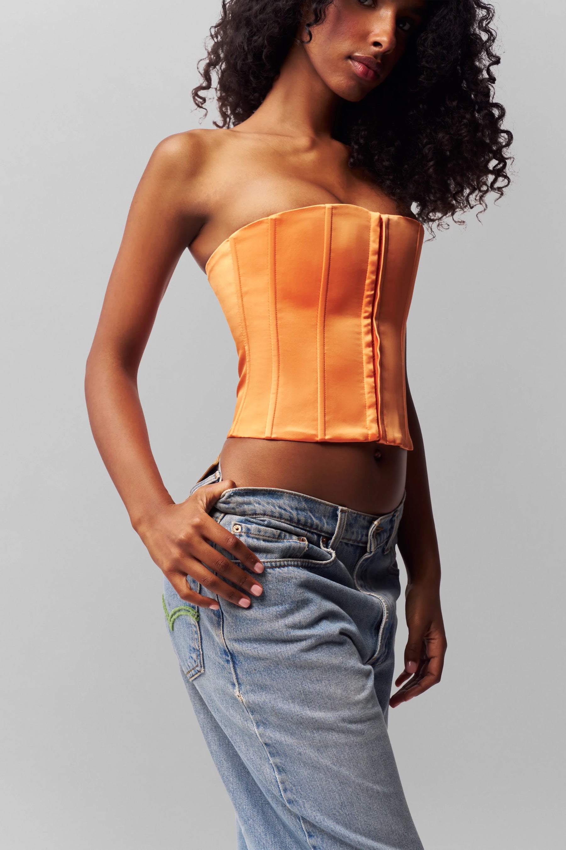 Satin Corset - ONFEMME By Lindsey's Kloset