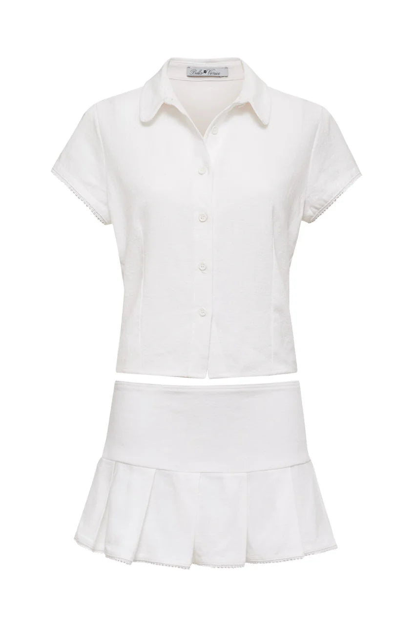 Grace Pleated Mini Skirt - ONFEMME By Lindsey's Kloset