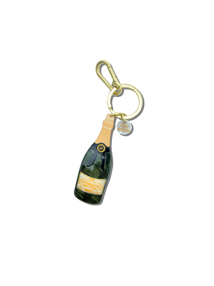 Champagne Bag Charm + Keychain
