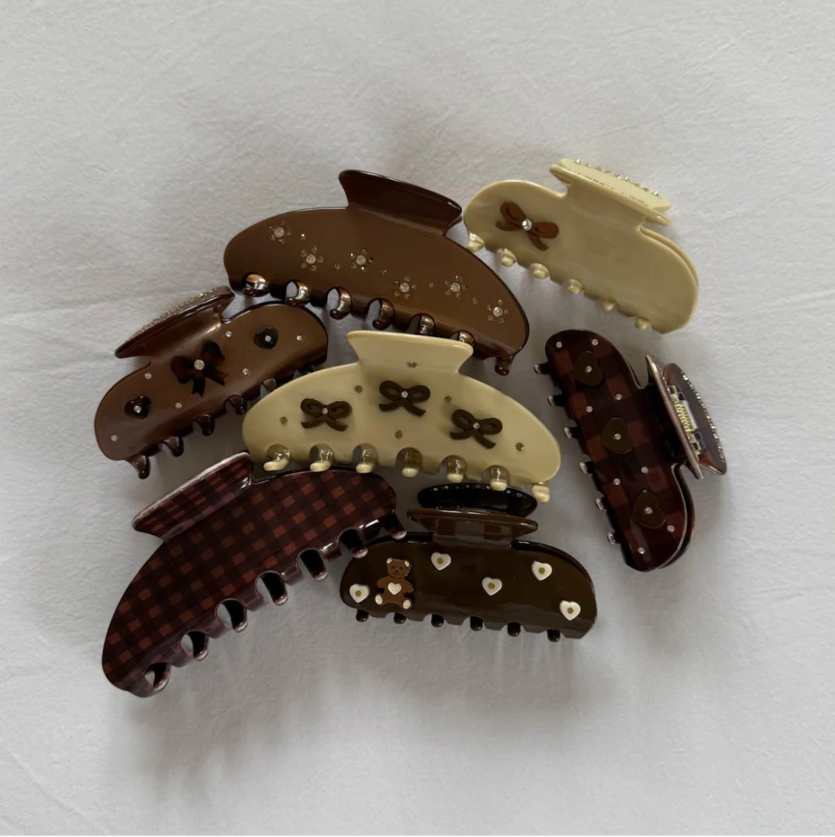 Sweetheart Clip in Cocoa Cashmere