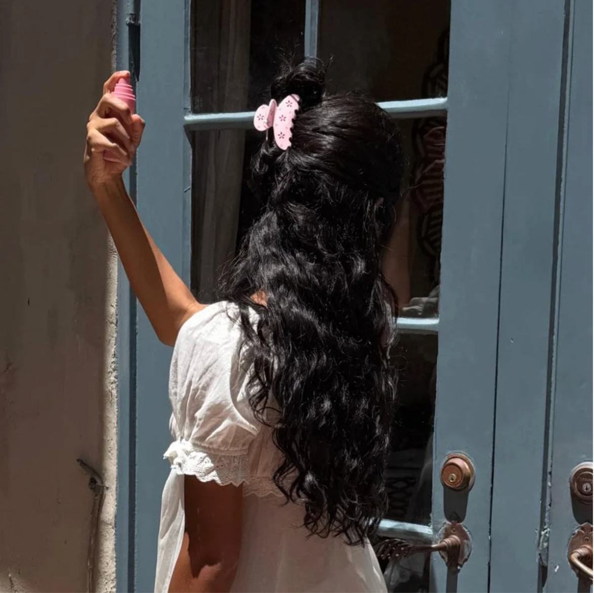 Big Effing Clip in Rose Fleur Eyelet