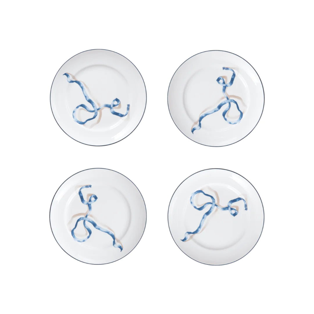 Ribbon Dessert Plates - ONFEMME By Lindsey's Kloset