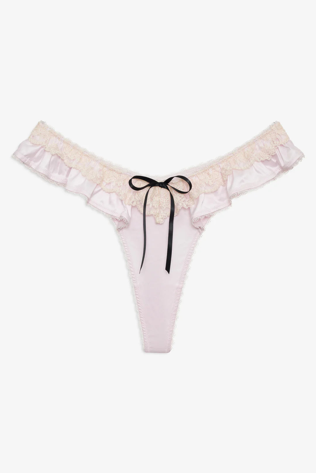 Sweetheart Ruffle Thong Panty - ONFEMME By Lindsey's Kloset