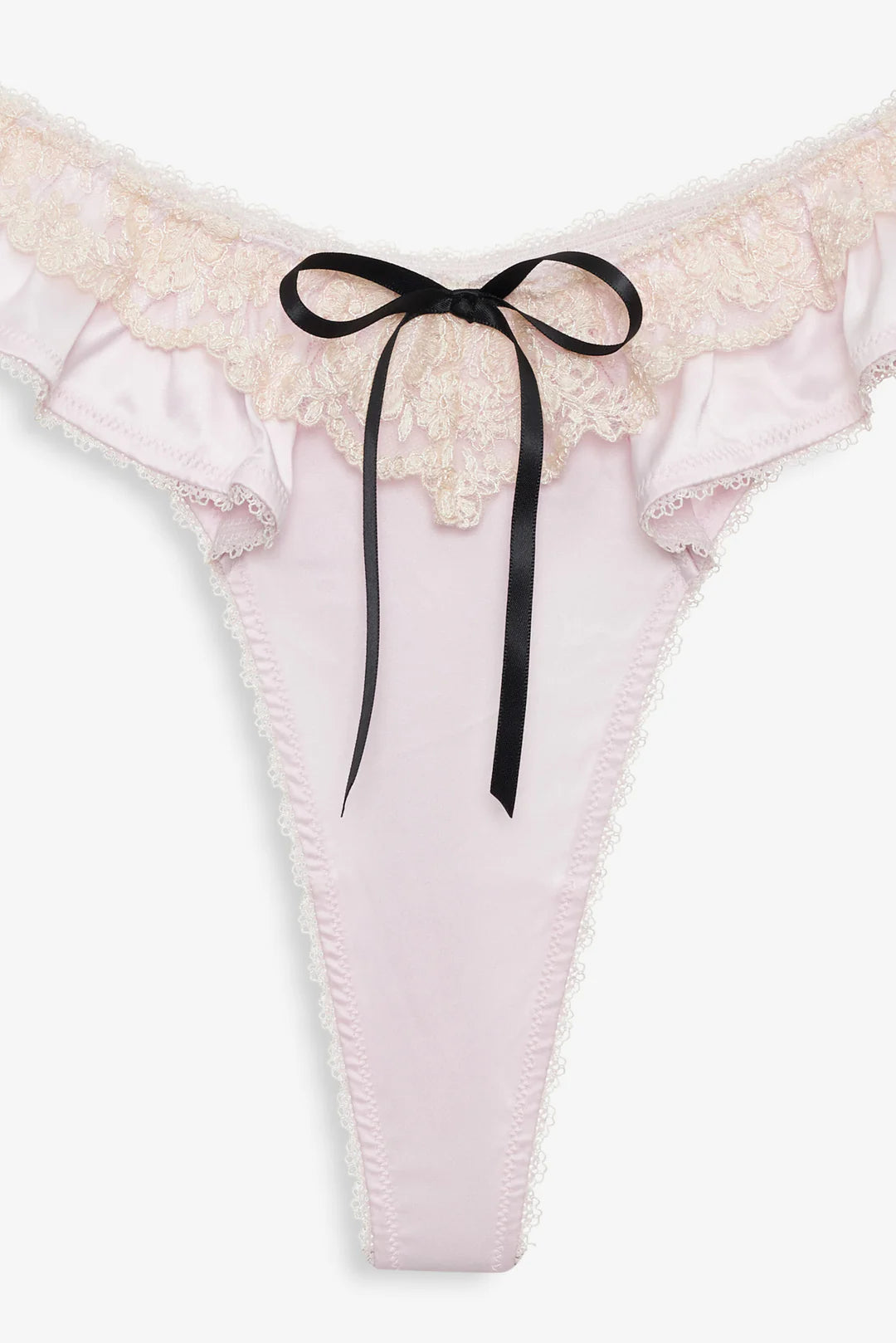 Sweetheart Ruffle Thong Panty - ONFEMME By Lindsey's Kloset