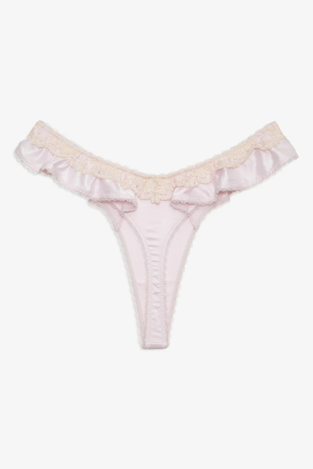 Sweetheart Ruffle Thong Panty - ONFEMME By Lindsey's Kloset