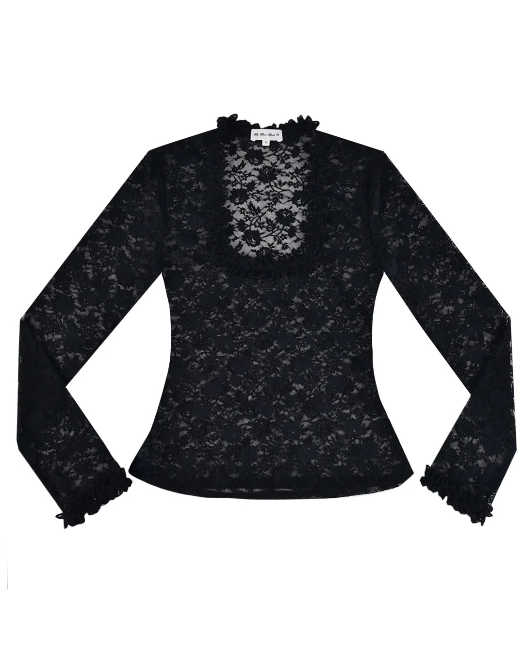 Lace Poem Top - Black