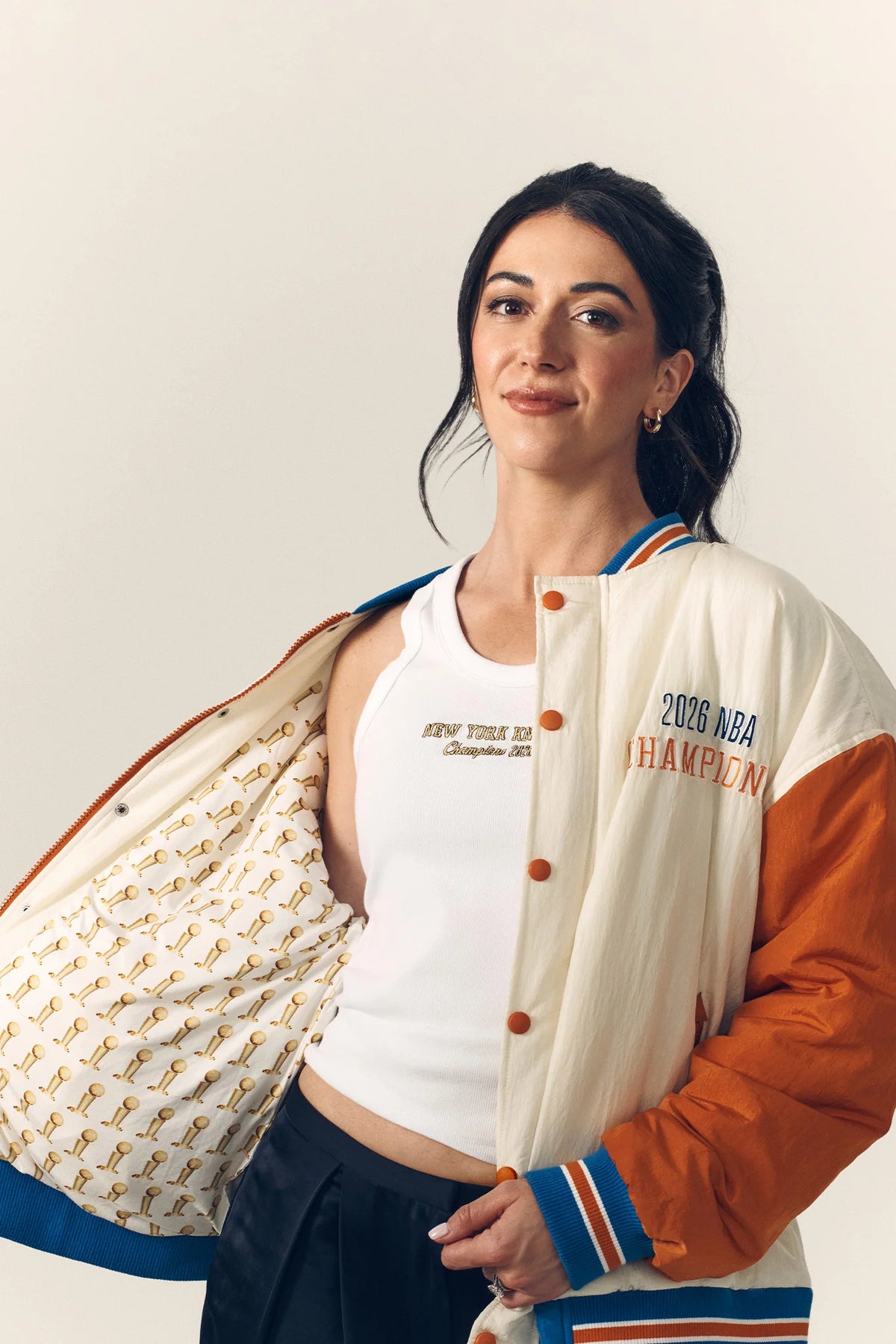 New York Knicks Limited Edition 2026 NBA Champions Bomber Jacket - ONFEMME By Lindsey's Kloset