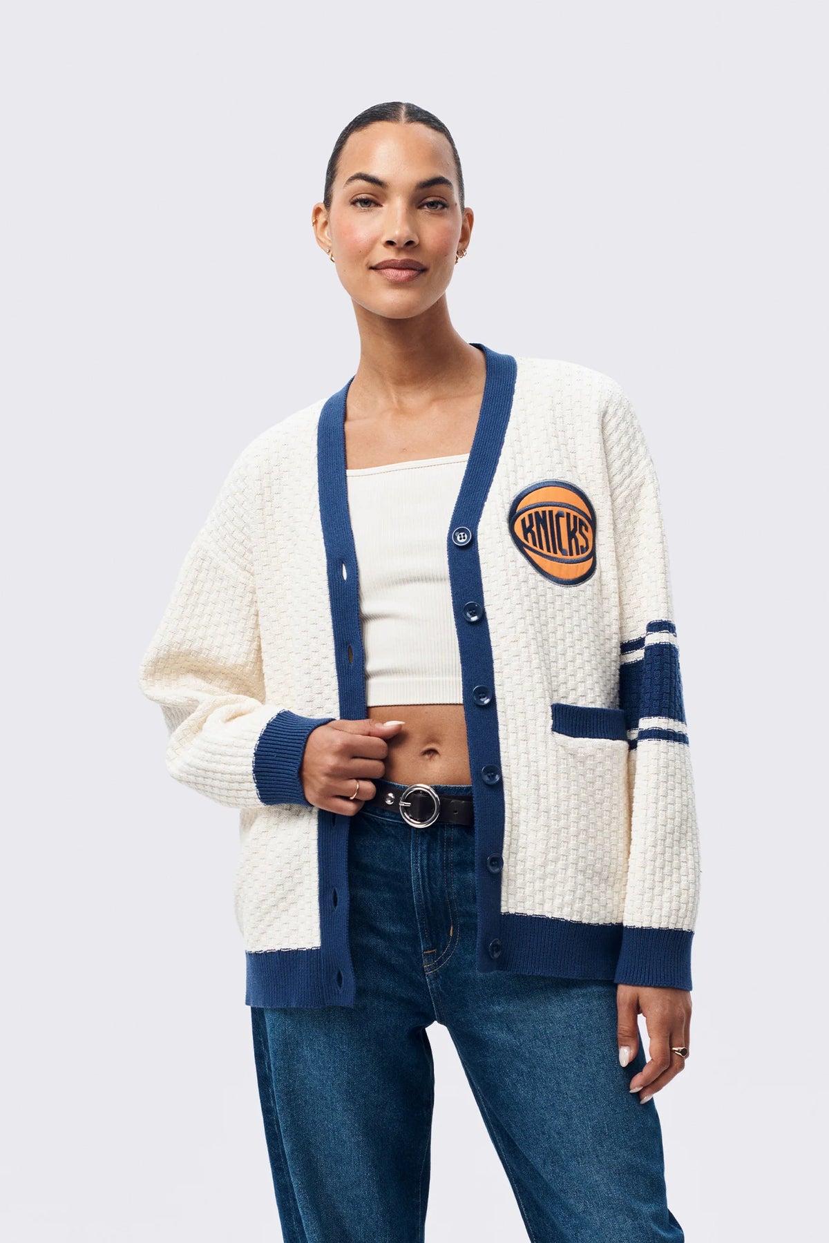 New York Knicks Varsity Sweater - ONFEMME By Lindsey's Kloset