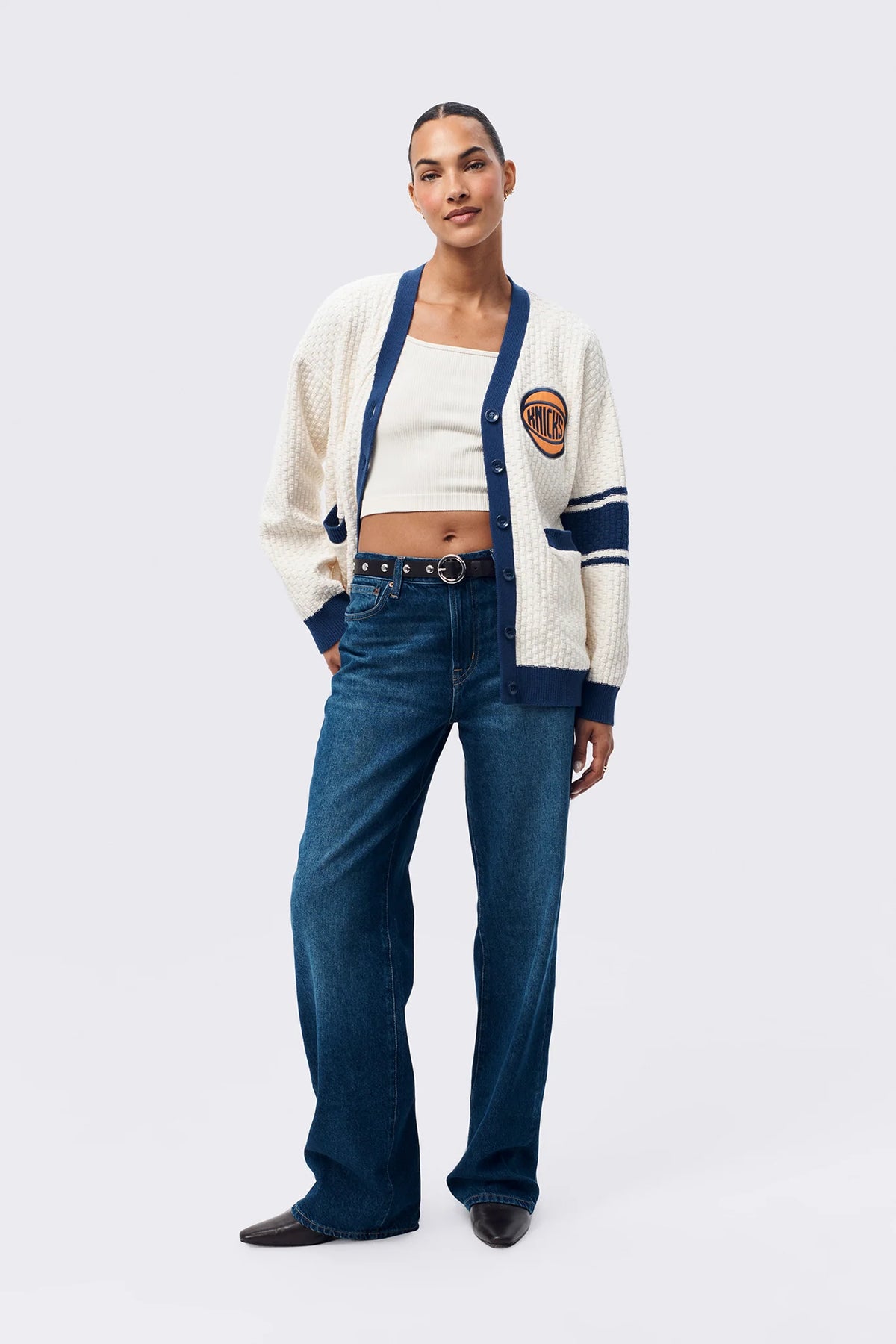 New York Knicks Varsity Sweater - ONFEMME By Lindsey's Kloset