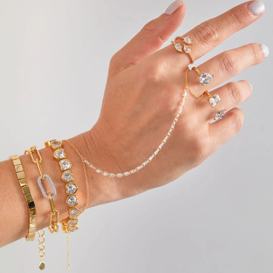 Triple Pear Ring - ONFEMME By Lindsey's Kloset