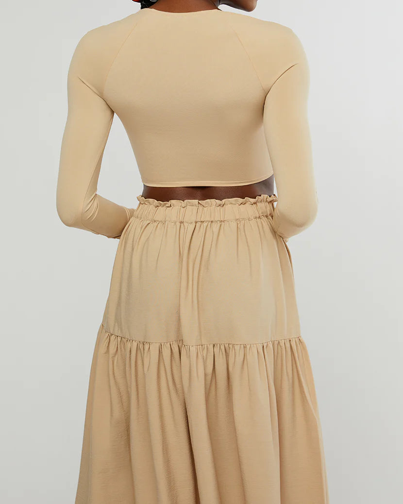 Long Sleeve Bandeau Top - ONFEMME By Lindsey's Kloset