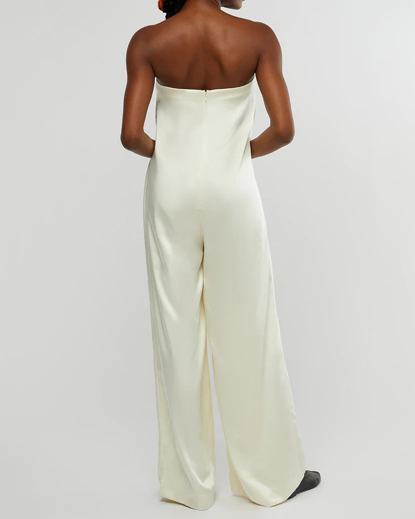 Strapless Wide Leg Jumpsuit - ONFEMME By Lindsey's Kloset