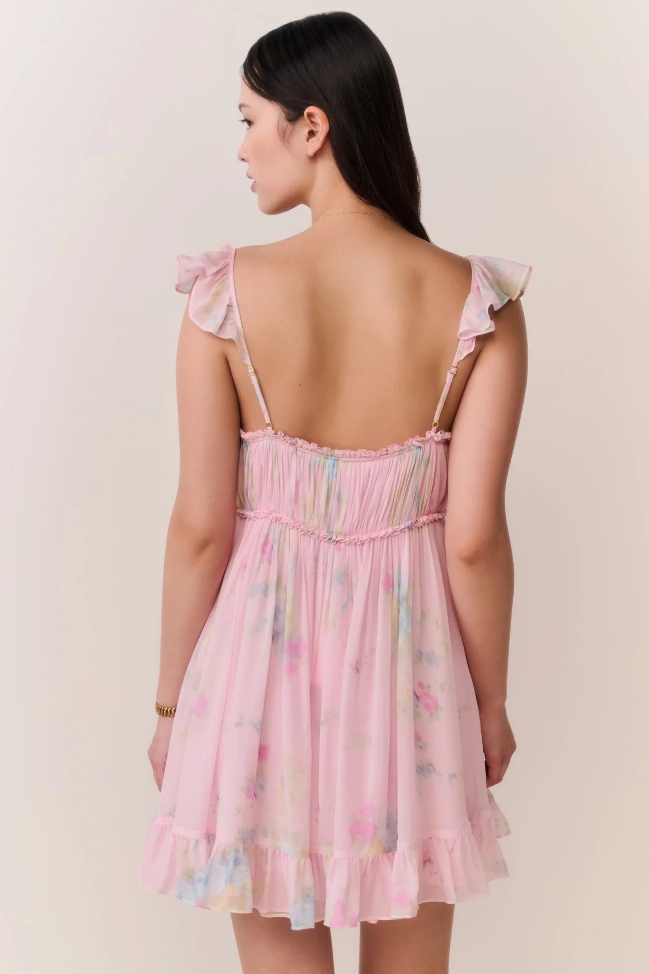 Zanira Floral Chiffon Mini Dress - ONFEMME By Lindsey's Kloset