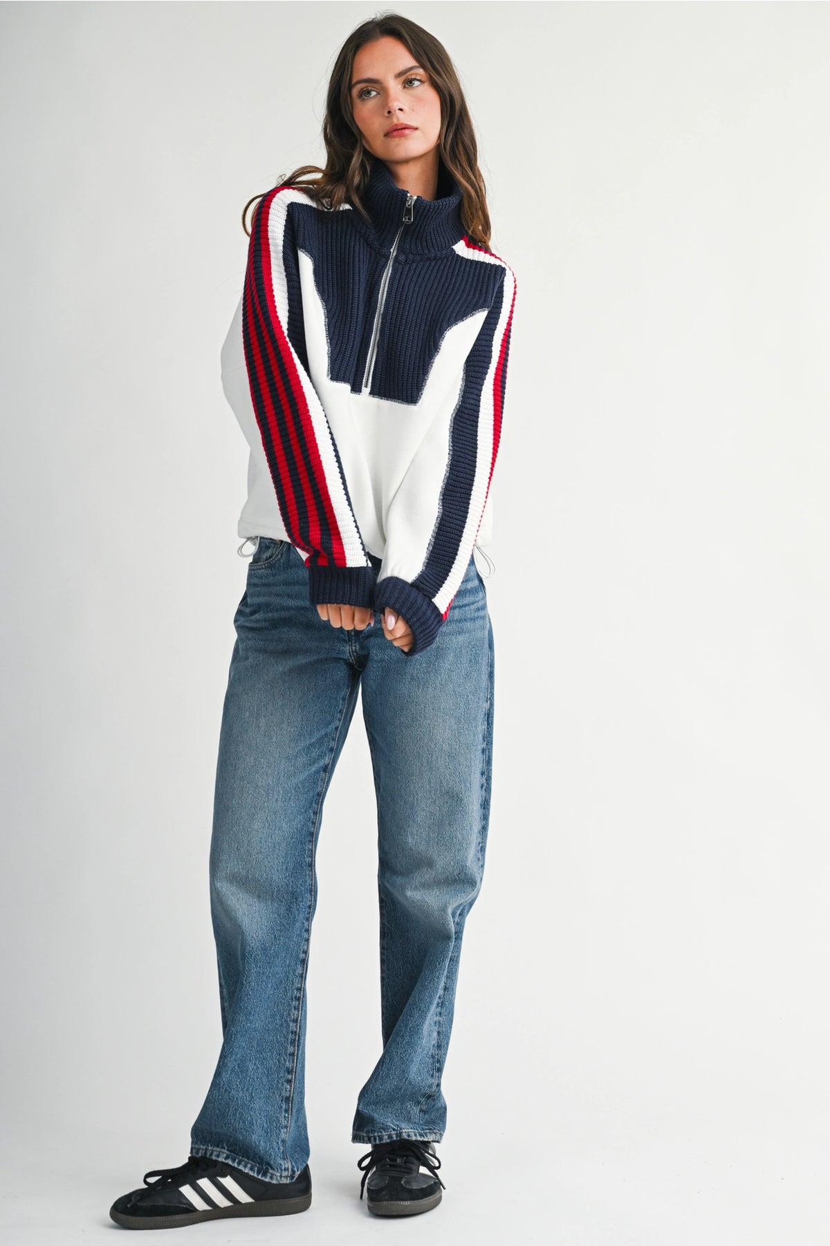 Alpine Half Zip Pullover Sweater.