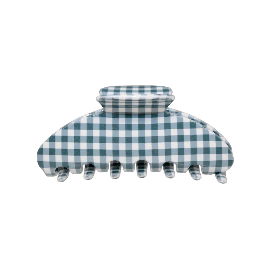 Big Effing Clip in Navy Gingham - ONFEMME By Lindsey's Kloset