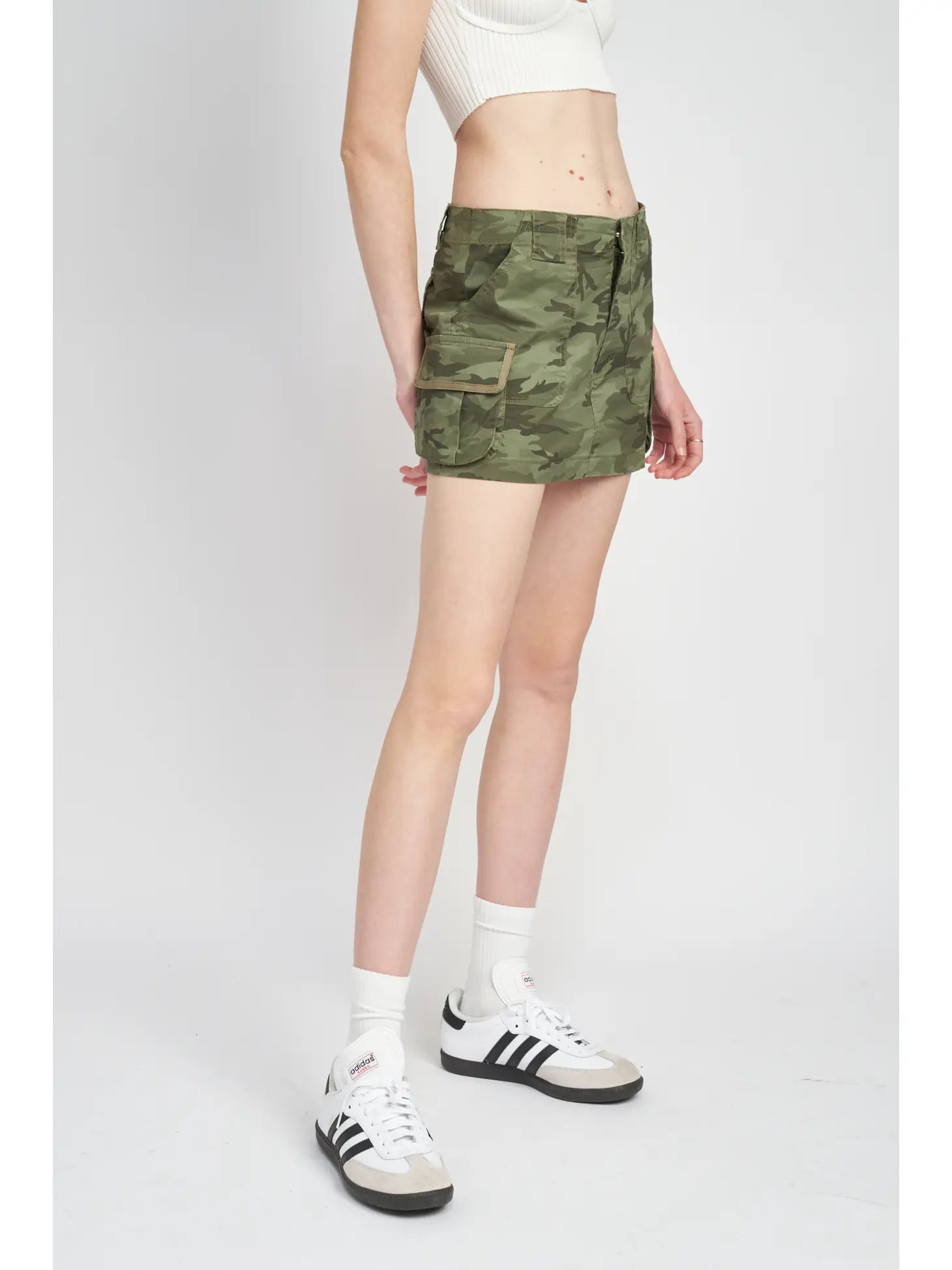 Camouflage Cargo Mini Skirt - ONFEMME By Lindsey's Kloset