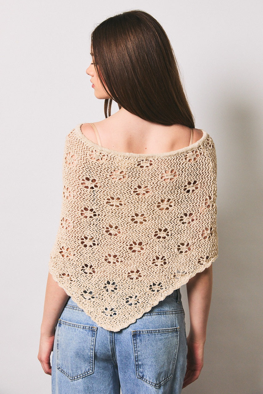 Daisy Crochet Poncho