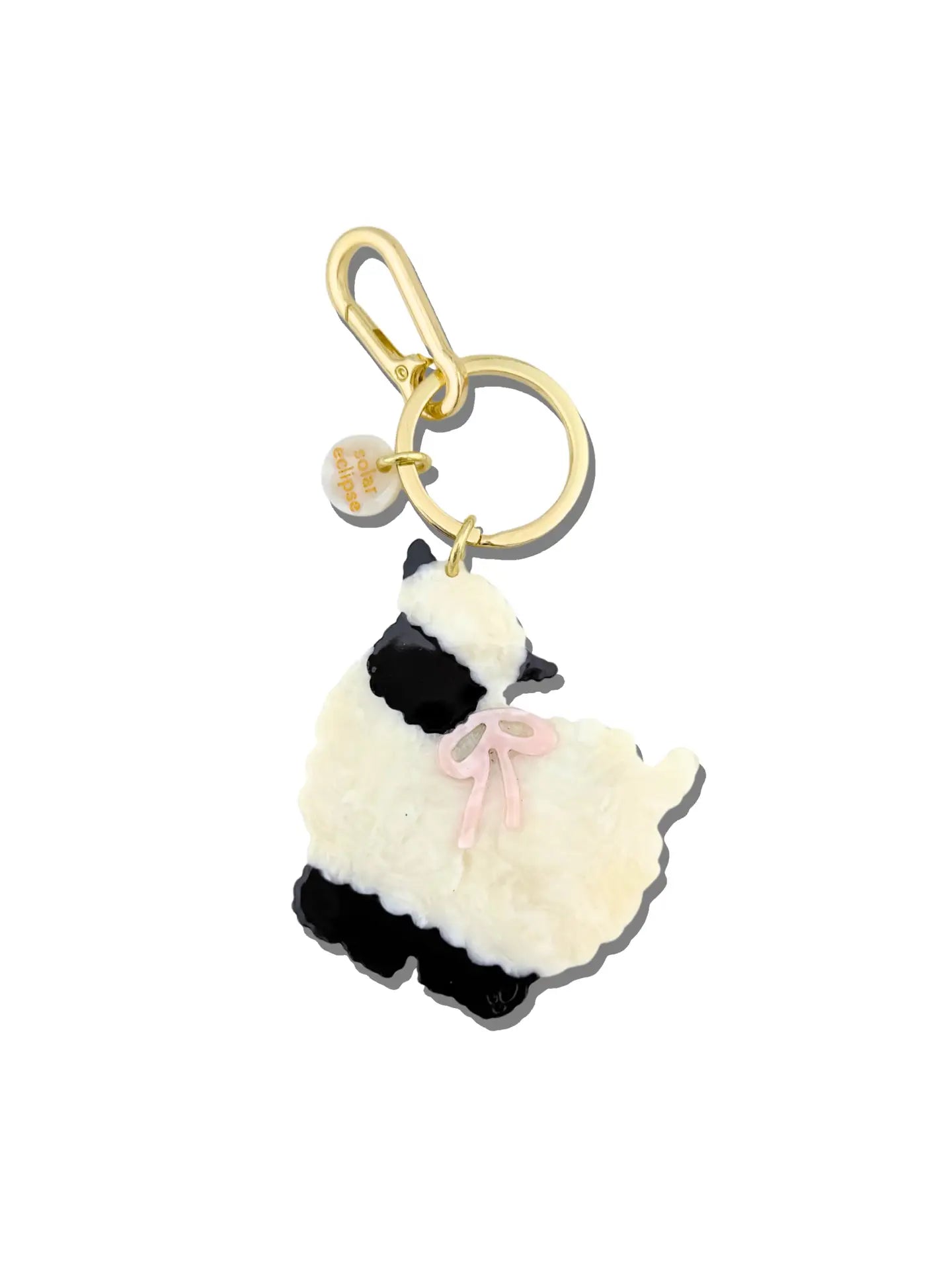 Hand-Painted Sheep Bag Charm + Keychain