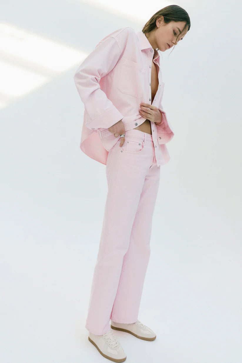 Larsen Relaxed Flare Jean - Blush