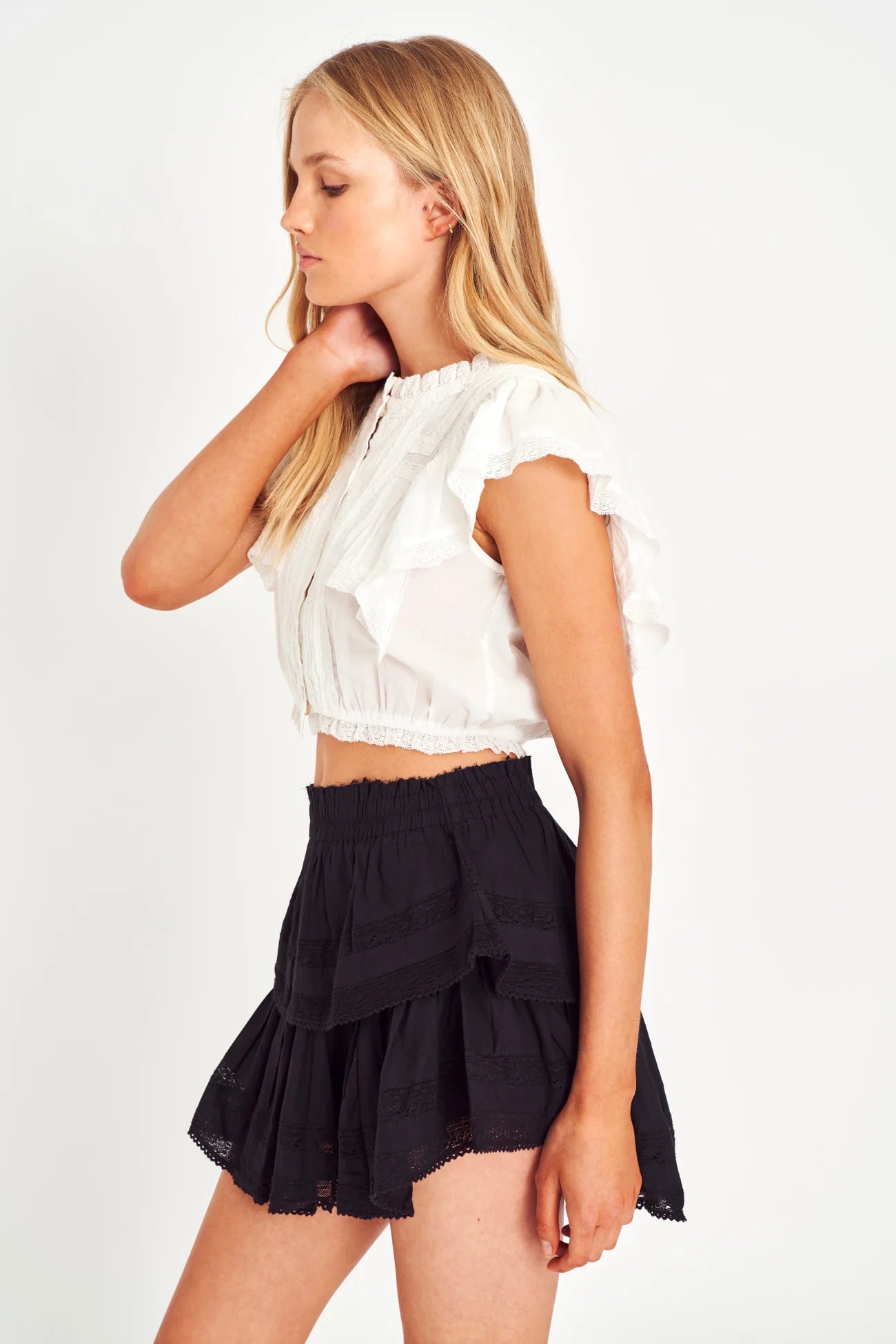 Ruffle Mini Skirt - ONFEMME By Lindsey's Kloset