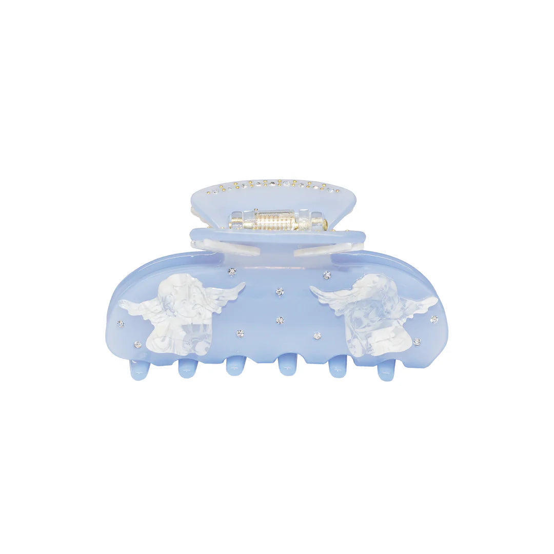 Sweetheart Clip in Blue Angel Wings - ONFEMME By Lindsey's Kloset