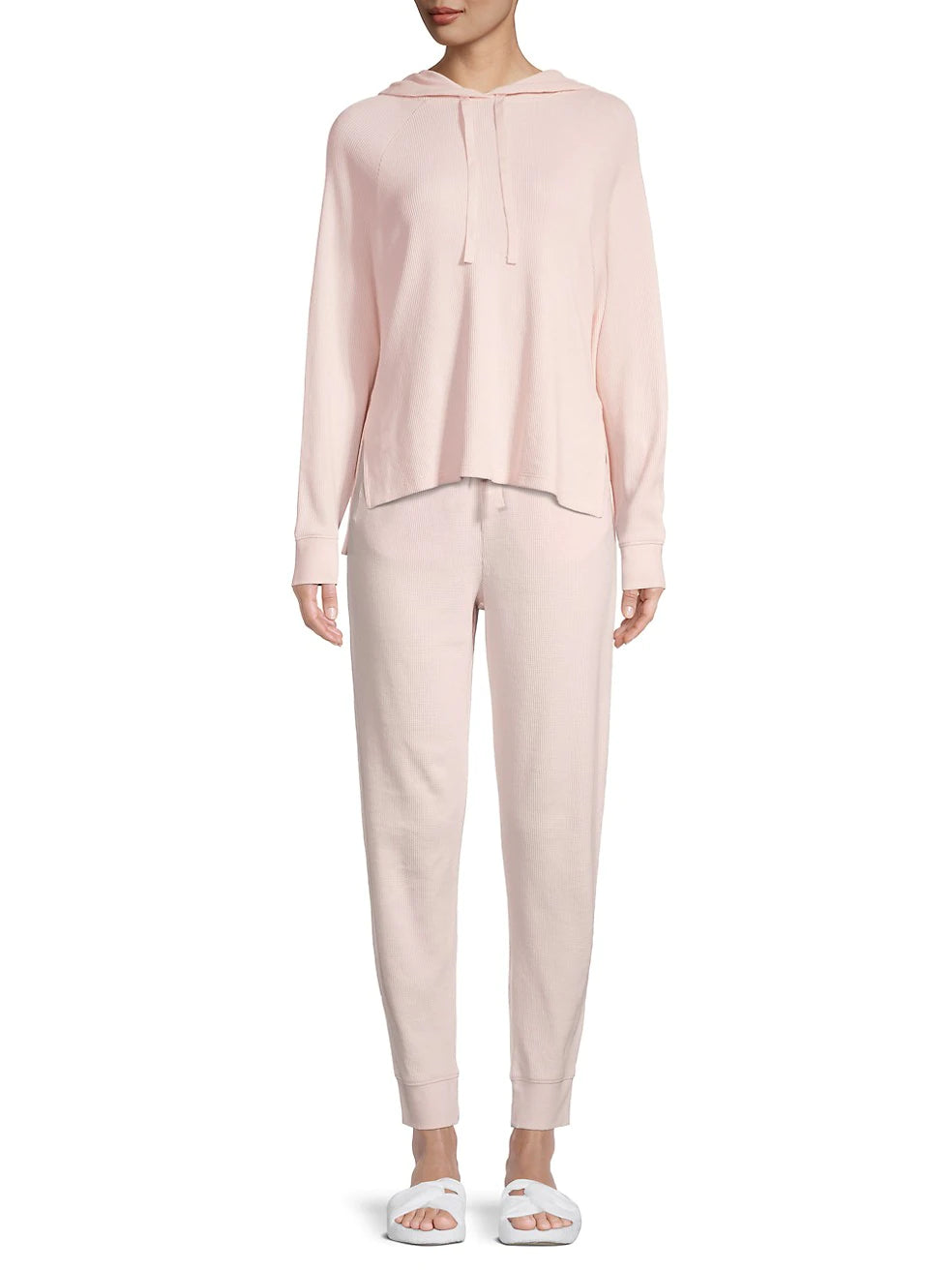 Lisle Waffle Knit Hoodie - ONFEMME By Lindsey's Kloset