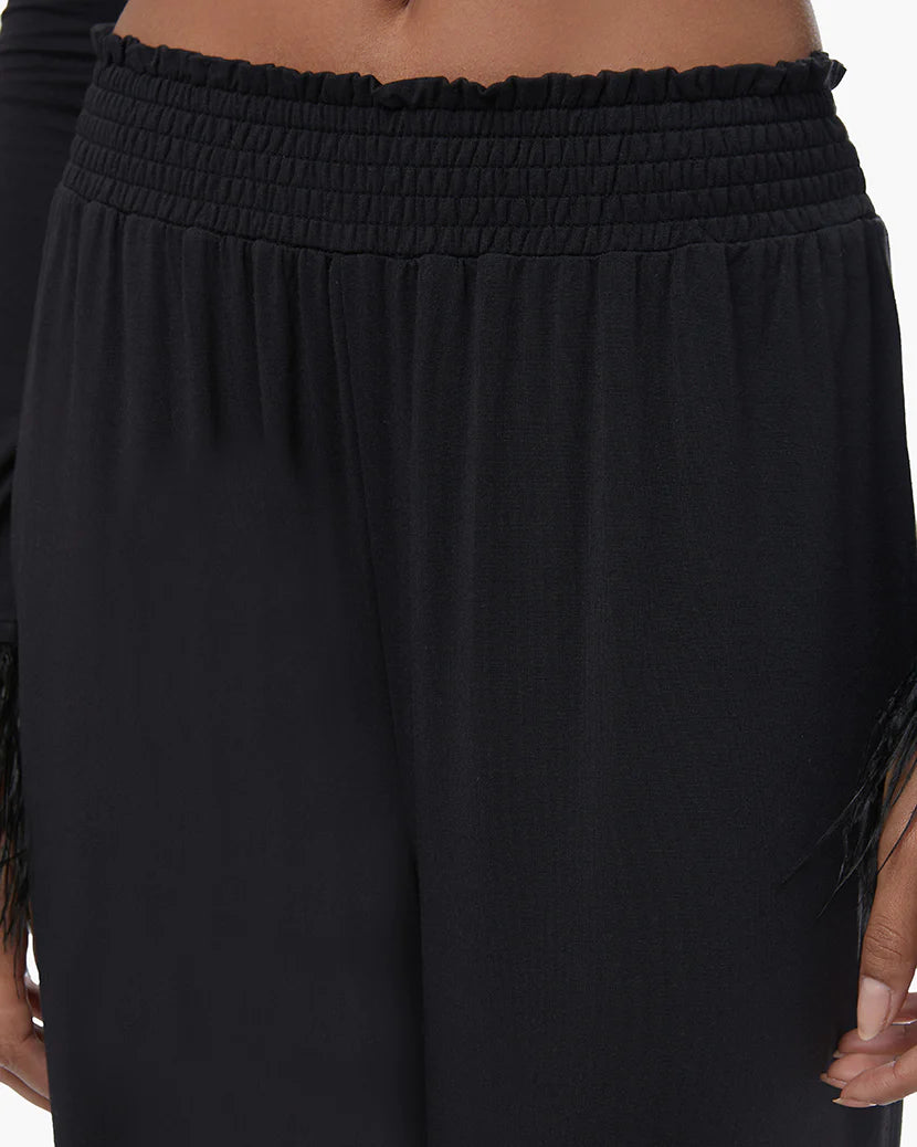 Feather Modal Jersey Pull On Pant - Black - ONFEMME By Lindsey's Kloset
