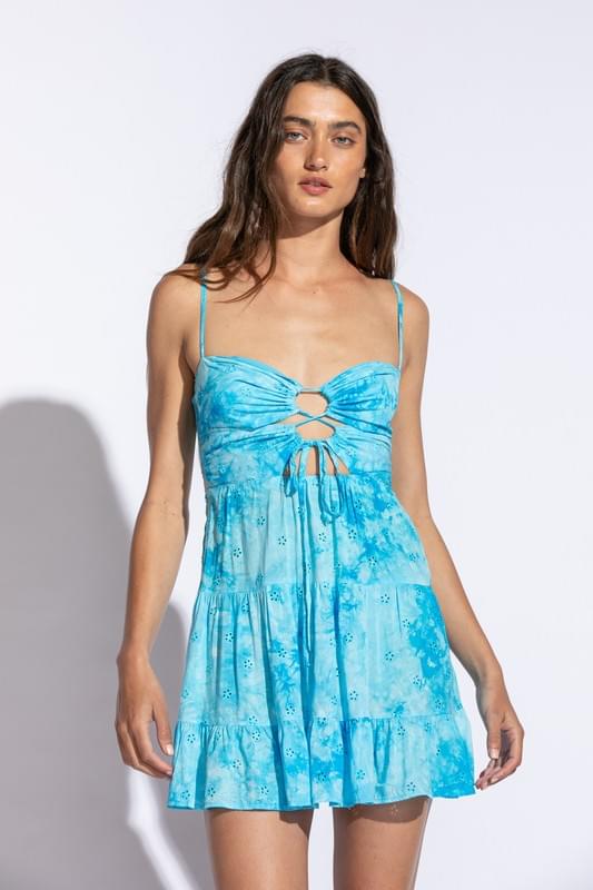 Zoey Mini Dress - Blue - ONFEMME By Lindsey's Kloset