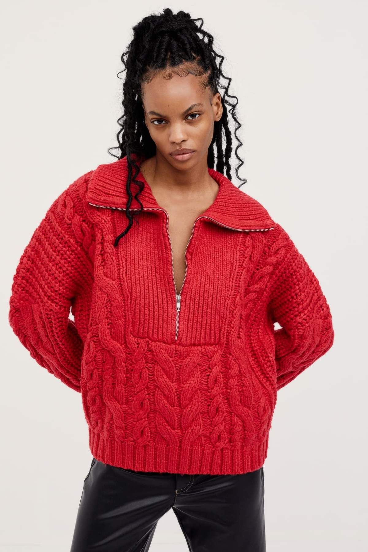 Andie Zip Front Sweater