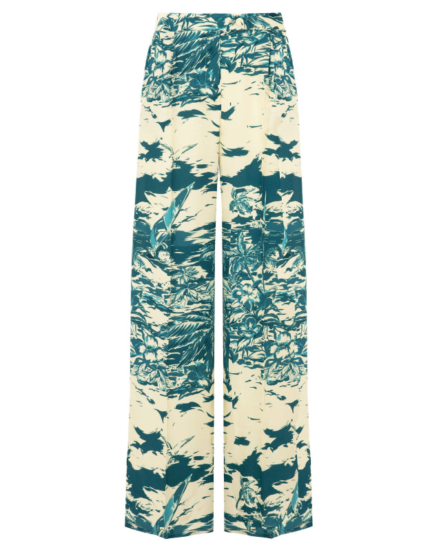 Hawaii Print Palazzo Trousers - ONFEMME By Lindsey's Kloset