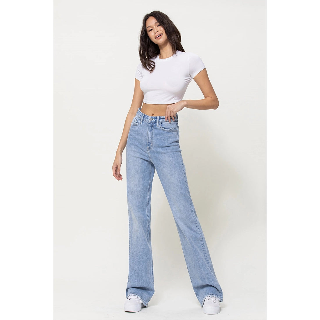 High-Rise Straight-Leg Jeans - ONFEMME By Lindsey's Kloset