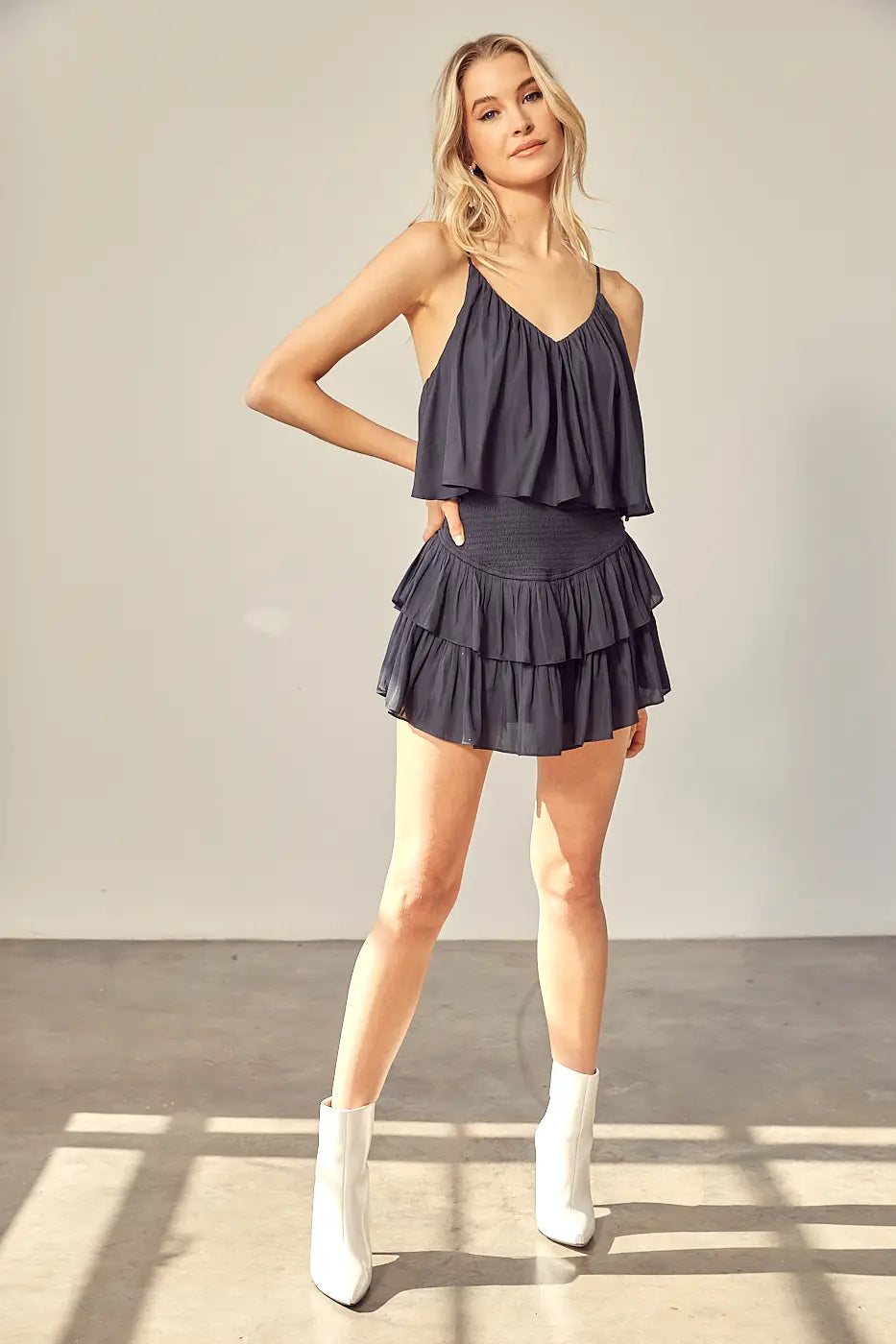 Tiered Ruffle Romper - ONFEMME By Lindsey's Kloset