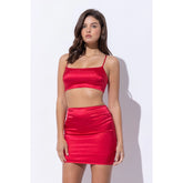 Red Hot Mini Skirt - ONFEMME By Lindsey's Kloset