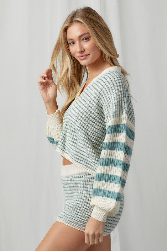 Kaia Striped Sweater - ONFEMME By Lindsey's Kloset