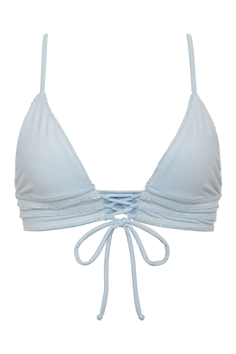 Cora Ruffle Bikini Top - New Moon - ONFEMME By Lindsey's Kloset