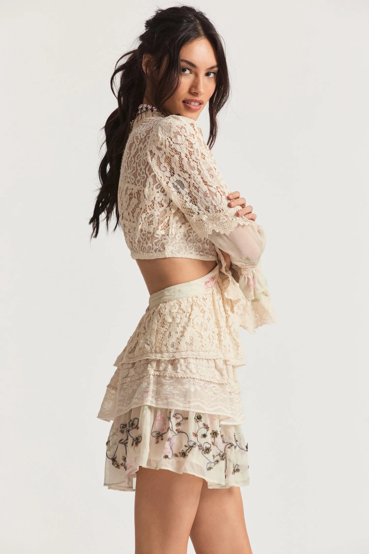 Karine Mini Dress - Magnolia Tea - ONFEMME By Lindsey's Kloset