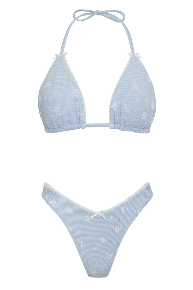 Tia Waffle Triangle Bikini Top - ONFEMME By Lindsey's Kloset