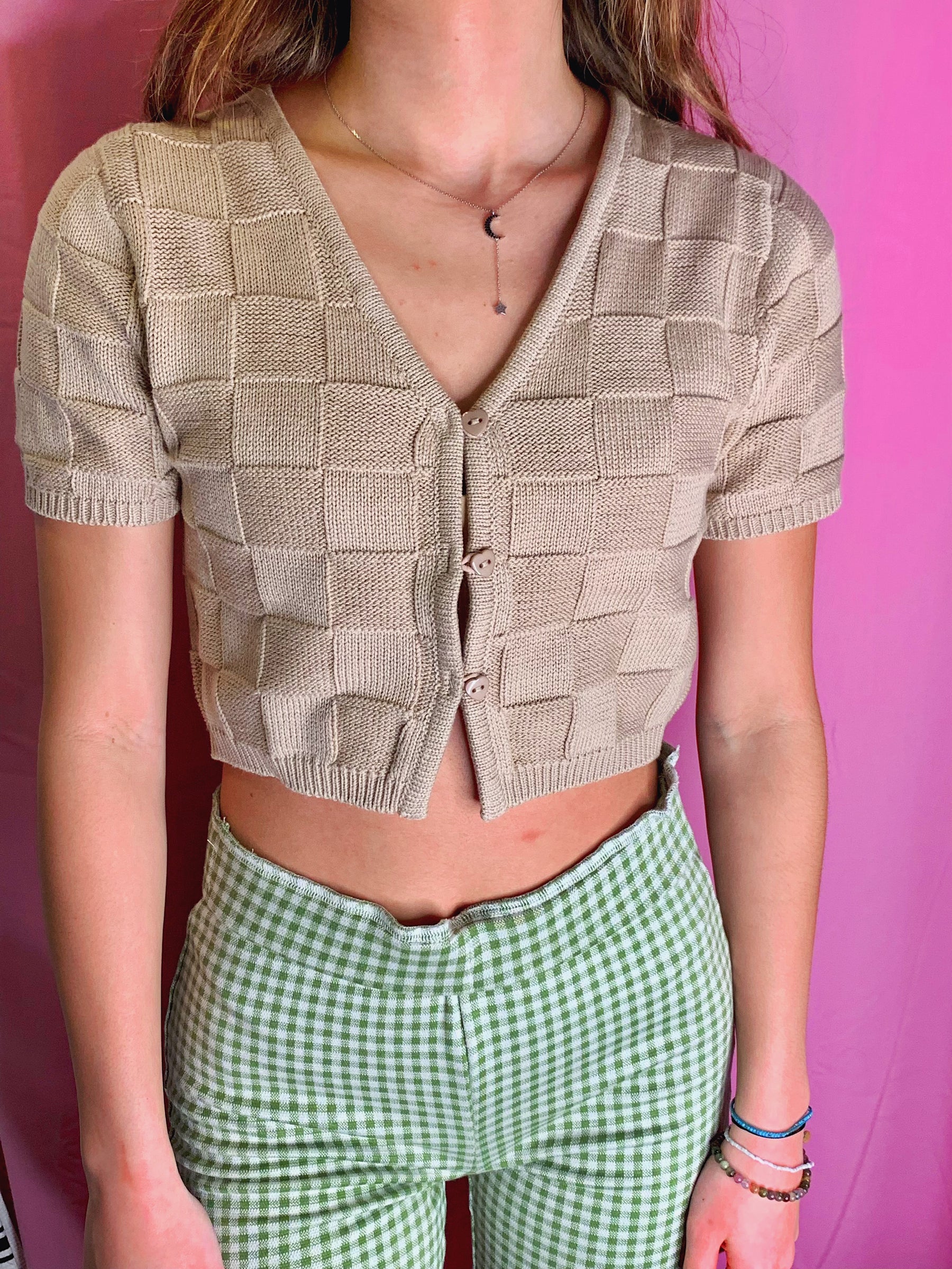 KNIT BUTTON UP TOP - ONFEMME By Lindsey's Kloset