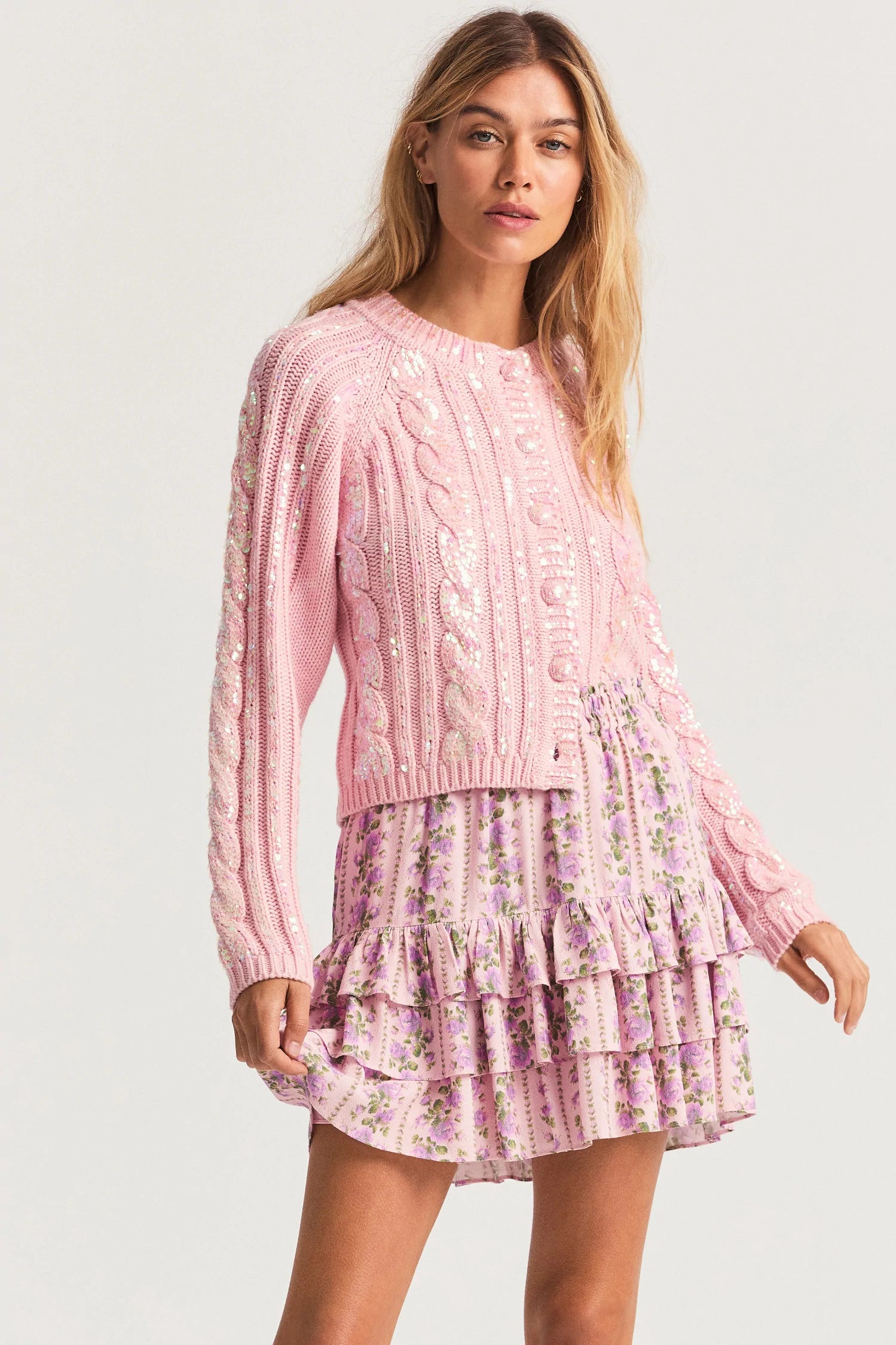 Bitsy Mini Skirt - Blushing Pink - ONFEMME By Lindsey's Kloset