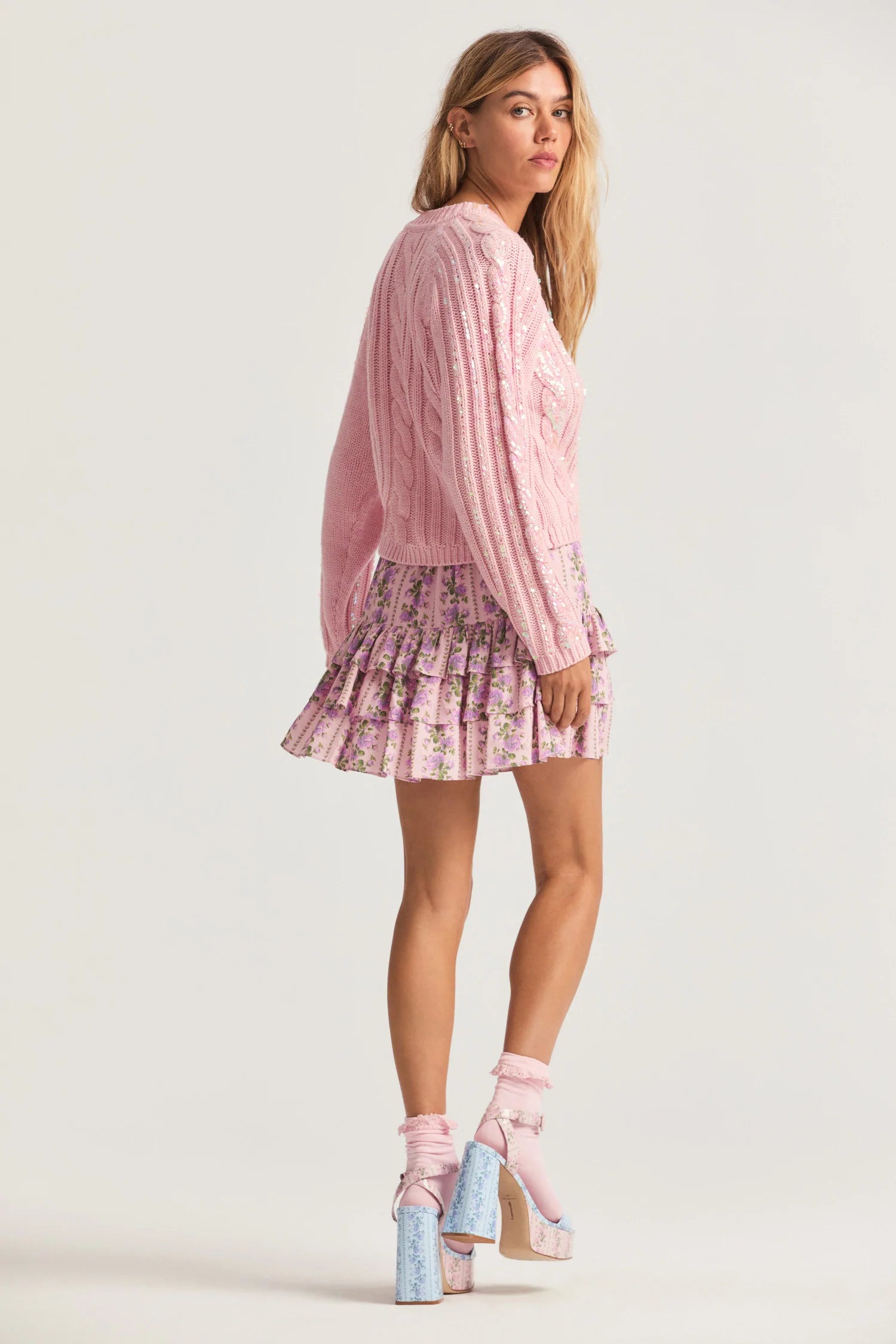 Bitsy Mini Skirt - Blushing Pink - ONFEMME By Lindsey's Kloset