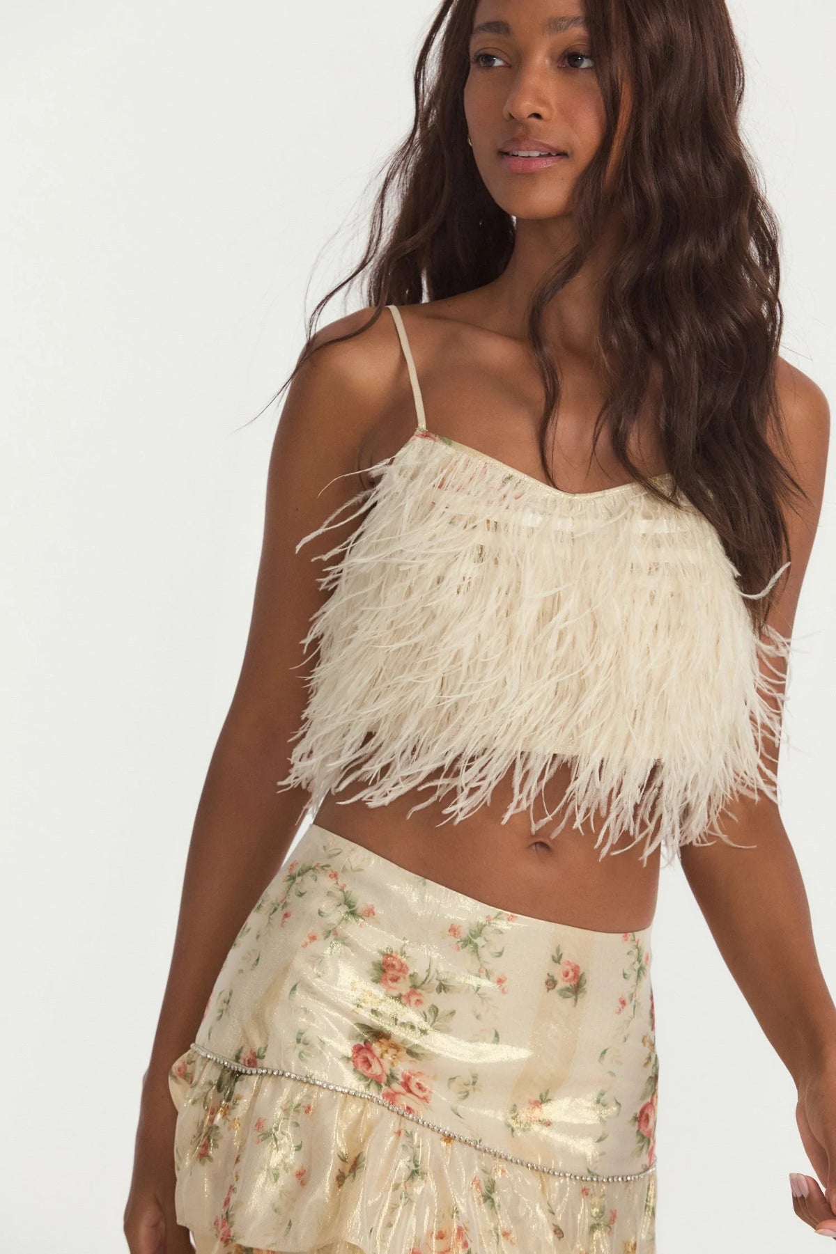 Dusty Crop Cami - Golden Fog - ONFEMME By Lindsey's Kloset