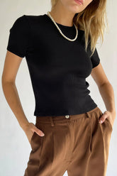 Rib Tee - ONFEMME By Lindsey's Kloset