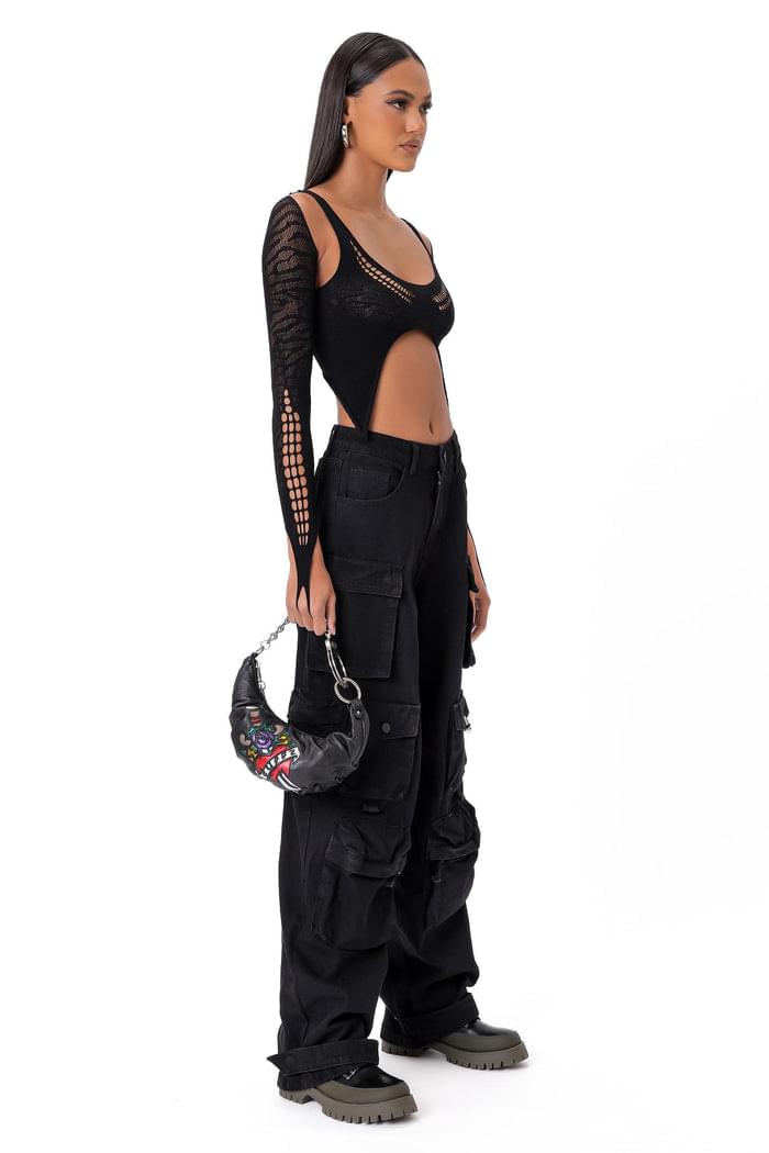 PIXLEY JEANS - BLACK - ONFEMME By Lindsey's Kloset