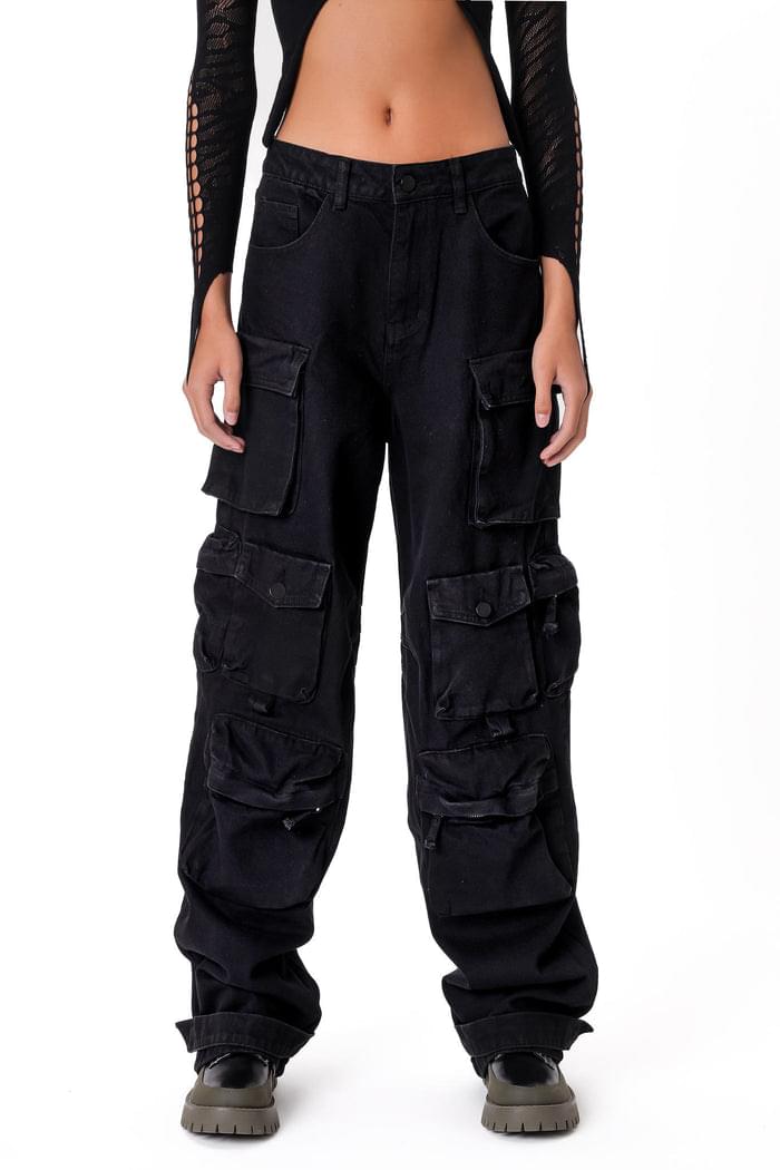 PIXLEY JEANS - BLACK - ONFEMME By Lindsey's Kloset