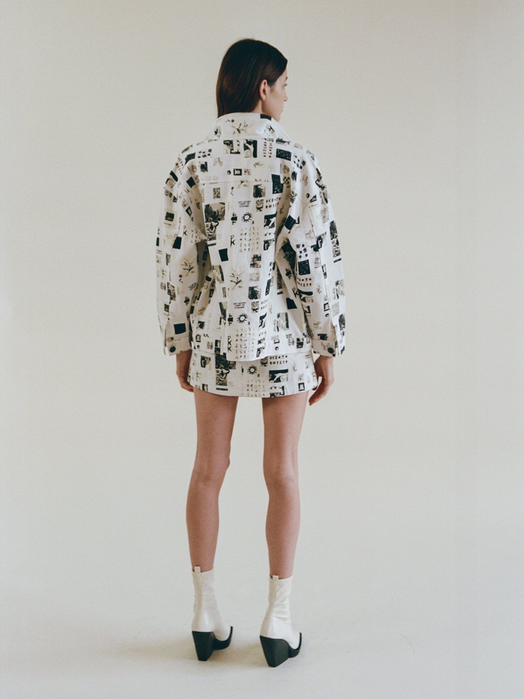 AUGUSTA GALLERY PRINT OVERSIZED JACKET - ONFEMME By Lindsey's Kloset