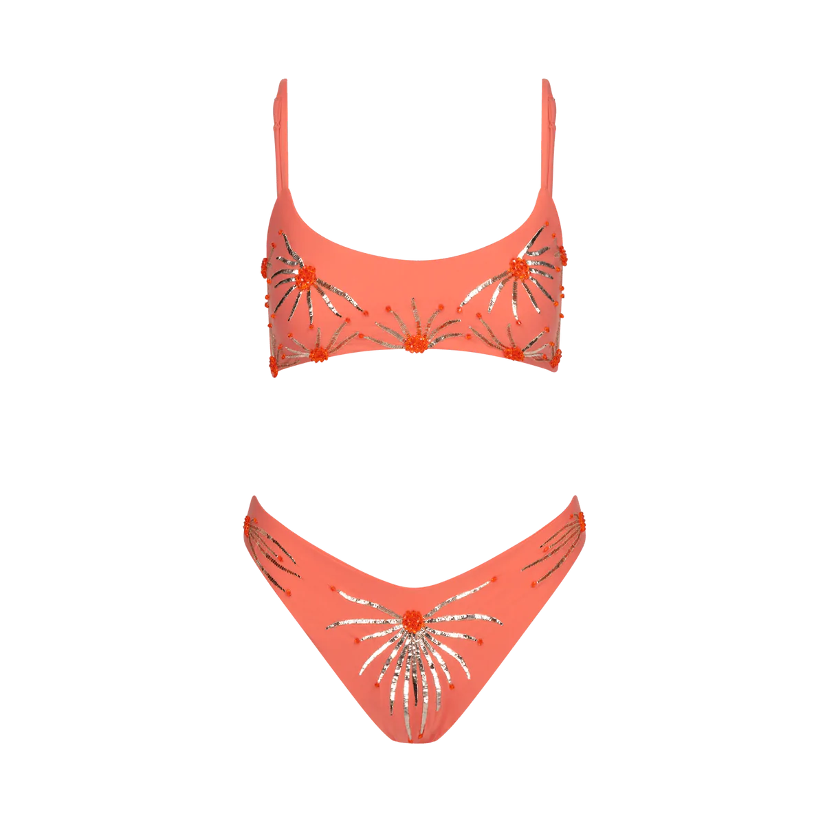 Ruby Bikini Set - Tangerine - ONFEMME By Lindsey's Kloset